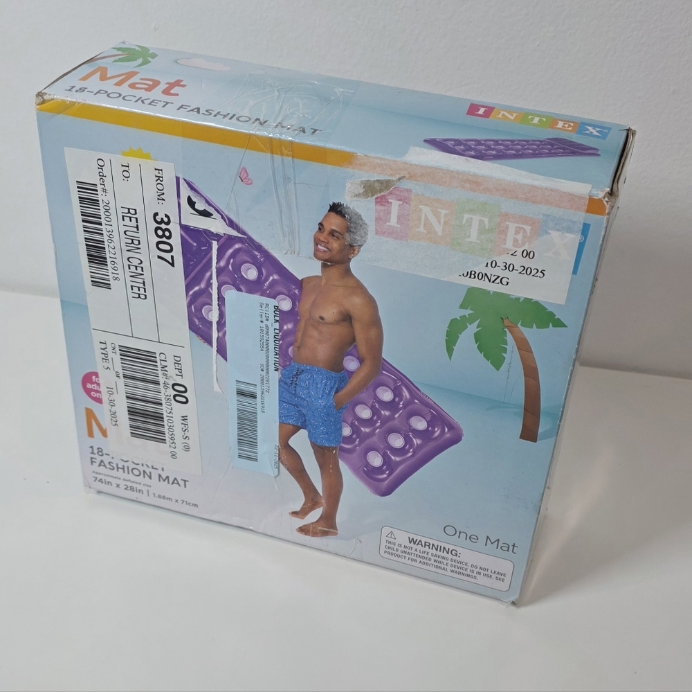 💙Intex Purple 18-Pocket Fashion Mat - Picture 2 of 2